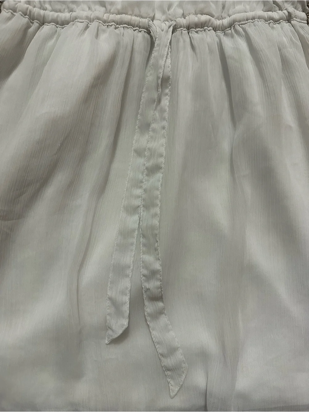 Hollister Y2K White Babydoll Mini Dress Size S - Chiffon Coquette